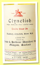 Clynelish 12 yo (43%, OB for Di Chiano, light vatting, short golden cap, early 1970s) Clynelish 12 yo (43%, OB for Di Chiano, light vatting, short golden cap, early 1970s)