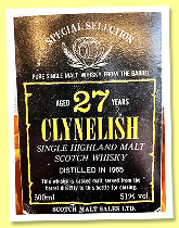 Clynelish 27 yo 1965 (51%, Scotch Malt Sales, Japan, 500ml, +/-1992) Clynelish 27 yo 1965 (51%, Scotch Malt Sales, Japan, 500ml, +/-1992)