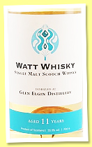 Glen Elgin 11 yo 2013/2024 (55.3%, Watt Whisky, hogshead, 170 bottles) Glen Elgin 11 yo 2013/2024 (55.3%, Watt Whisky, hogshead, 170 bottles)