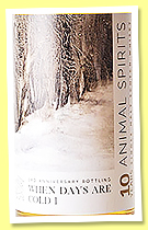 Glen Ord 10 yo 2012/2023 (60%, Animal Spirits, ‘When Days Are Cold 1’, 3rd Anniversary, barrel, cask 200260, 232 bottles)