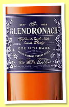 Glendronach ‘Ode to the Dark’ (50.8%, OB, The Master's Anthology, Pedro Ximenez sherry, 2024) Glendronach ‘Ode to the Dark’ (50.8%, OB, The Master's Anthology, Pedro Ximenez sherry, 2024)