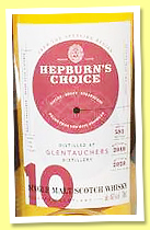 Glentauchers 10 yo 2010/2020 (46%, Hepburn’s Choice, Hunter Laing, wine barrels, 581 bottles) Glentauchers 10 yo 2010/2020 (46%, Hepburn’s Choice, Hunter Laing, wine barrels, 581 bottles)