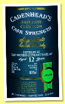 Glentauchers-Glenlivet 12 yo 2007/2019 (60.0%, Cadenhead, Authentic Collection, hogshead, 252 bottles) Glentauchers-Glenlivet 12 yo 2007/2019 (60.0%, Cadenhead, Authentic Collection, hogshead, 252 bottles)