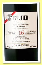 Isautier 16 yo 2005/2022 (65%, Velier, La Réunion, rhum traditionnel, 546 bottles)