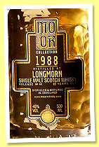 Longmorn 22 yo 1988/2011 (46%, Mo Òr Collection, release 44, bourbon hogshead, cask #14378, 411 bottles) Longmorn 22 yo 1988/2011 (46%, Mo Òr Collection, release 44, bourbon hogshead, cask #14378, 411 bottles)