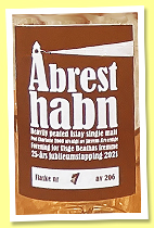 Port Charlotte 12 yo 2008/2021 (59.9%, OB, Private Cask, Åbrest habn, bourbon barrel, cask #3172, 206 bottles) Port Charlotte 12 yo 2008/2021 (59.9%, OB, Private Cask, Åbrest habn, bourbon barrel, cask #3172, 206 bottles)