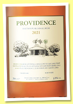 Providence 3 yo 2021/2024 (52%, OB, Haiti, 1,900 bottles) Providence 3 yo 2021/2024 (52%, OB, Haiti, 1,900 bottles)