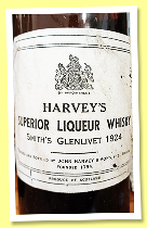 Smith’s Glenlivet 1924 ‘Superior Liqueur Whisky’ (John Harvey & Sons, Bristol) Smith’s Glenlivet 1924 ‘Superior Liqueur Whisky’ (John Harvey & Sons, Bristol)