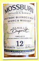 Speyside Blended Malt 12 yo ‘Famille Dupont’ (52.7%, Mossburn, Cask Collaboration Series, calvados finish, 2024)