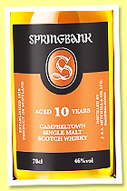 Springbank 10 yo (46%, OB, +/-2024) Springbank 10 yo (46%, OB, +/-2024)