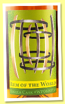 Worthy Park 2006 (57.6%, Rum of the World, Kirsch Import & Eye for Spirits, Jamaica, cask #WP06WP35, +/-2020) Worthy Park 2006 (57.6%, Rum of the World, Kirsch Import & Eye for Spirits, Jamaica, cask #WP06WP35, +/-2020)