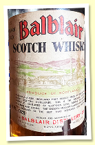 Balblair 8 yo (100 proof, Gordon & MacPhail, securo cap, bottled early 1960s) Balblair 8 yo (100 proof, Gordon & MacPhail, securo cap, bottled early 1960s)