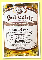 Ballechin 14 yo 2008/2022 (61%, OB, Grand Arôme Cask Matured, cask #226, 480 bottles) Ballechin 14 yo 2008/2022 (61%, OB, Grand Arôme Cask Matured, cask #226, 480 bottles)