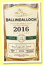 Ballindalloch 2016/2024 (60.8%, OB, for Germany, 1st fill bourbon barrel, cask #4, 265 bottles) Ballindalloch 2016/2024 (60.8%, OB, for Germany, 1st fill bourbon barrel, cask #4, 265 bottles)
