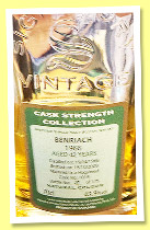 Benriach 42 yo 1966/2008 (43.9%, Signatory Vintage, Cask Strength Collection, hogshead, cask #1019, 175 bottles) 