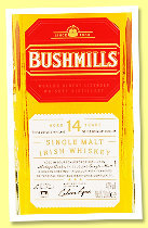 Bushmills 14 yo 'Malaga Cask Finish' (40%, OB, Irish single malt, +/-2024) Bushmills 14 yo 'Malaga Cask Finish' (40%, OB, Irish single malt, +/-2024)