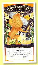 Chez Lion (46%, Compass Box, bespoke release, blended scotch, 1710 bottles, 2024) Chez Lion (46%, Compass Box, bespoke release, blended scotch, 1710 bottles, 2024)