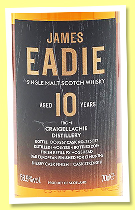 Craigellachie 10 yo 2014/2024 (58.9%, James Eadie, cask finish, refill PX hogshead finish, cask #373077, 267 bottles)
