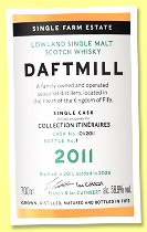 Daftmill 2011/2025 (58.9%, OB, LMDW Itinéraires, oloroso sherry cask, cask #101/2011, 300 bottles)