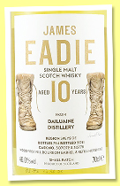 Dailuaine 10 yo (46%, James Eadie, first fill bourbon and refill hogshead, casks #307072 + 313778, 754 bottles, 2021)