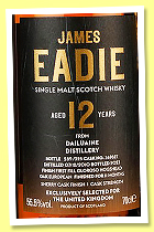 Dailuaine 12 yo 2010/2023 (55.5%, James Eadie, cask finish, cask #369627, 325 bottles)
