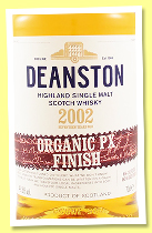 Deanston 17 yo 2002/2020 ‘Organic PX Finish’ (49.3%, OB, 3,102 bottles) Deanston 17 yo 2002/2020 ‘Organic PX Finish’ (49.3%, OB, 3,102 bottles)