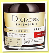 Dictador 22 yo 1999/2021 ‘Episodio 1’ (43%, OB, Dominican Republic, Colombia, Port cask, 903 bottles) Dictador 22 yo 1999/2021 ‘Episodio 1’ (43%, OB, Dominican Republic, Colombia, Port cask, 903 bottles)