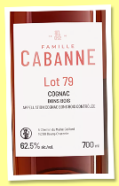 Famille Cabanne ‘Lot 79’ (62.5%, OB, Bons bois, 256 bottles, 2025) 