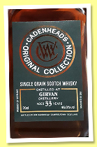 Girvan 33 yo 1991/2024 (46.0%, Cadenhead, Original Collection, barrels) Girvan 33 yo 1991/2024 (46.0%, Cadenhead, Original Collection, barrels)