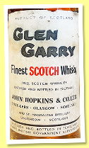 Glen Garry ‘Finest Scotch Whisky’ (John Hopkins & Co, 1950s-1960s) Glen Garry ‘Finest Scotch Whisky’ (John Hopkins & Co, 1950s-1960s)