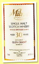 Glen Grant 30 yo 1994/2024 (57.5%, Milroy’s 60th Anniversary, bourbon barrel, cask #10045) Glen Grant 30 yo 1994/2024 (57.5%, Milroy’s 60th Anniversary, bourbon barrel, cask #10045)