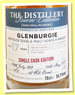 Glenburgie 17 yo 1999/2017 (55.7%, OB, The Distillery Reserve Collection, first fill barrel, cask #6237, 210 bottles) Glenburgie 17 yo 1999/2017 (55.7%, OB, The Distillery Reserve Collection, first fill barrel, cask #6237, 210 bottles)
