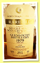 Glenlochy 1979/2012 (46%, Gordon & MacPhail, Rare Old, refill sherry hogshead, Lot No R0/12/04, 460 bottles) Glenlochy 1979/2012 (46%, Gordon & MacPhail, Rare Old, refill sherry hogshead, Lot No R0/12/04, 460 bottles)