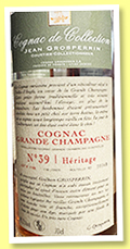 Grosperrin 'N°39' (45.5%, OB, Héritage, Grande Champagne, 118 litres, 2025) Grosperrin 'N°39' (45.5%, OB, Héritage, Grande Champagne, 118 litres, 2025)