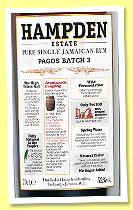 Hampden Estate 'Pagos Batch 3' (52%, OB for LMDW and Velier, Jamaica, sherry, 2024) Hampden Estate 'Pagos Batch 3' (52%, OB for LMDW and Velier, Jamaica, sherry, 2024)