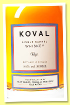 Koval Rye (55%, OB for Navigate World Whisky, cask #6508, 210 bottles, 2024)