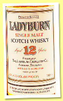 Ladyburn 12 yo (43%/86 US proof, OB, for the USA, Graham Hill & Co., +/-1985)