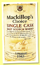 Laphroaig 1983/1999 (43%, MacKillop’s Choice, Moon Import, Italy, cask #1711) Laphroaig 1983/1999 (43%, MacKillop’s Choice, Moon Import, Italy, cask #1711)