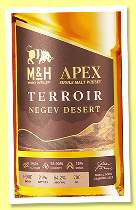 M&H 'Negev Desert' (54.2%, OB, APEX Terroir, Israel, 2,194 bottles, 2025) M&H 'Negev Desert' (54.2%, OB, APEX Terroir, Israel, 2,194 bottles, 2025)