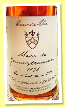 Marc de Gewurztraminer 1976/2016 (63.1%, Léonard et Olivier Humbrecht à Turckheim, 370 bottles) Marc de Gewurztraminer 1976/2016 (63.1%, Léonard et Olivier Humbrecht à Turckheim, 370 bottles)