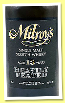 Milroy’s Heavily Peated 13 yo (48%, Milroy’s, 60th anniversary, Jamaican rum barrels, 2024) Milroy’s Heavily Peated 13 yo (48%, Milroy’s, 60th anniversary, Jamaican rum barrels, 2024)