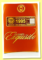 Oliver’s Exquisito 1995 (40%, OB, Dominican Republic, +/-2025) Oliver’s Exquisito 1995 (40%, OB, Dominican Republic, +/-2025)