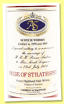 Pride of Strathspey 1959–1960/1986 (40%, Gordon & MacPhail)