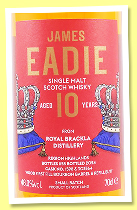 Royal Brackla 10 yo 2014/2024 (46%, James Eadie, first fill barrel and refill butt, casks #1598-303564, 1155 bottles) Royal Brackla 10 yo 2014/2024 (46%, James Eadie, first fill barrel and refill butt, casks #1598-303564, 1155 bottles)