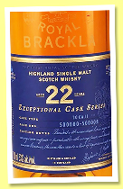Royal Brackla 22 yo ‘Exceptional Cask - Tokaji’ (53%, OB, casks #50,000-50,004, 1380 bottles) Royal Brackla 22 yo ‘Exceptional Cask - Tokaji’ (53%, OB, casks #50,000-50,004, 1380 bottles)