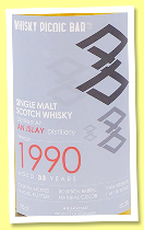 Secret Islay Distillery 33 yo 1990/2024 (52.3%, Whisky Picnic Bar, Emblem 07, bourbon barrel, cask #4404322, 110 bottles) Secret Islay Distillery 33 yo 1990/2024 (52.3%, Whisky Picnic Bar, Emblem 07, bourbon barrel, cask #4404322, 110 bottles)