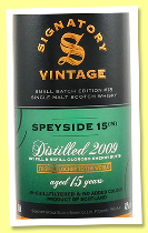 Speyside (M) 15 yo 2009/2025 ‘Small Batch Edition #18’ (48.2%, Signatory Vintage, 1st & 2nd fill oloroso sherry butt) Speyside (M) 15 yo 2009/2025 ‘Small Batch Edition #18’ (48.2%, Signatory Vintage, 1st & 2nd fill oloroso sherry butt)