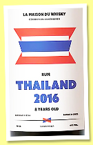 Thailand 8 yo 2016/2025 (61%, La Maison du Whisky, Flag Series, Itinéraires, 253 bottles)