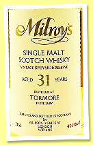 Tormore 31 yo 1992/2024 (40.1%, Milroy’s Vintage Reserve, hogshead, cask #101180)