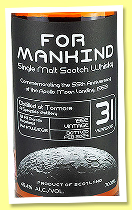 Tormore 31 yo 1992/2024 ‘For Mankind’ (45.4%, The Whisky Barrel, Apollo 11 55th anniversary, 1st fill oloroso sherry hogshead, cask #1036, 263 bottles) Tormore 31 yo 1992/2024 ‘For Mankind’ (45.4%, The Whisky Barrel, Apollo 11 55th anniversary, 1st fill oloroso sherry hogshead, cask #1036, 263 bottles)